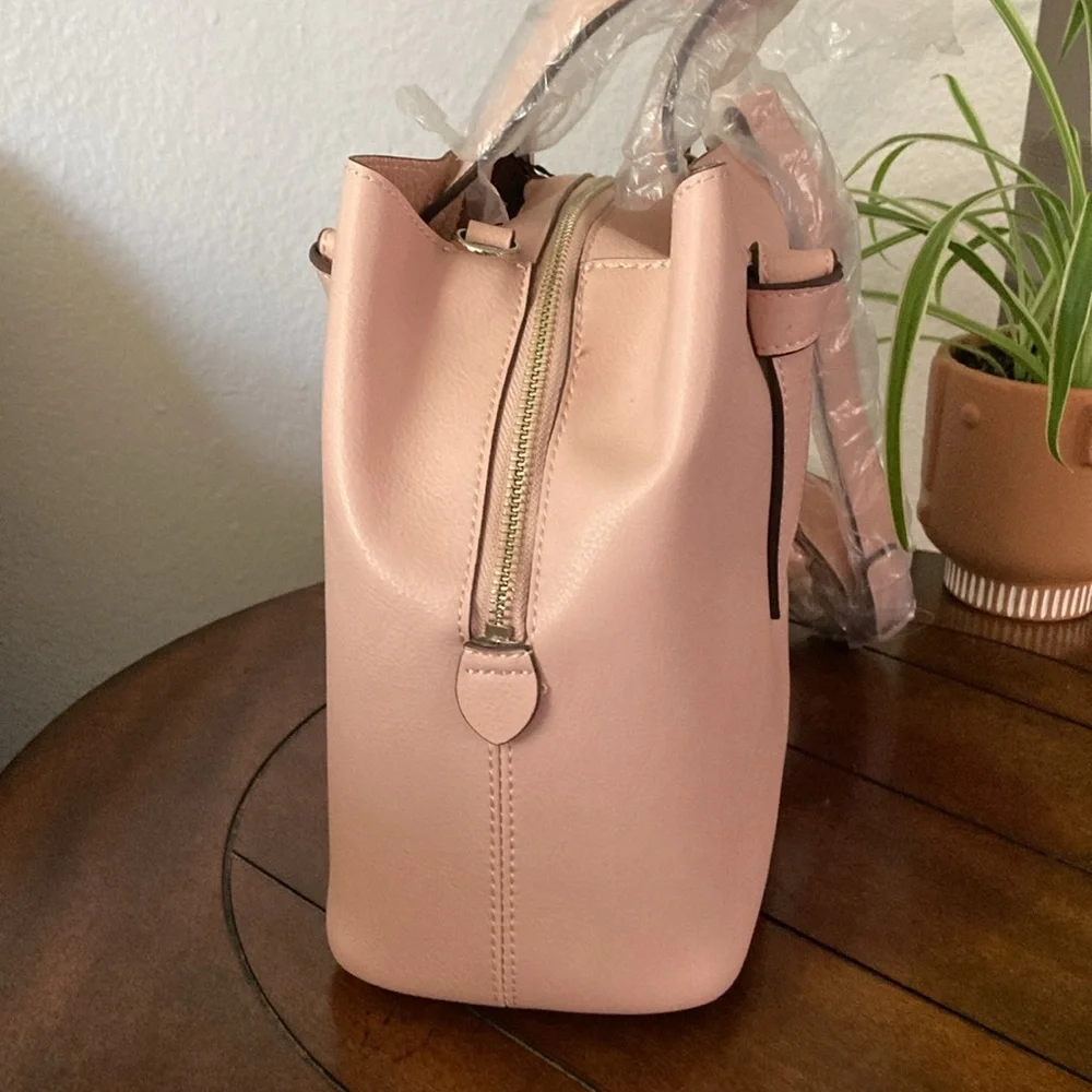 Splendid Blush Rose Leather Satchel Handbag NWT 🌹 - Picture 4 of 11
